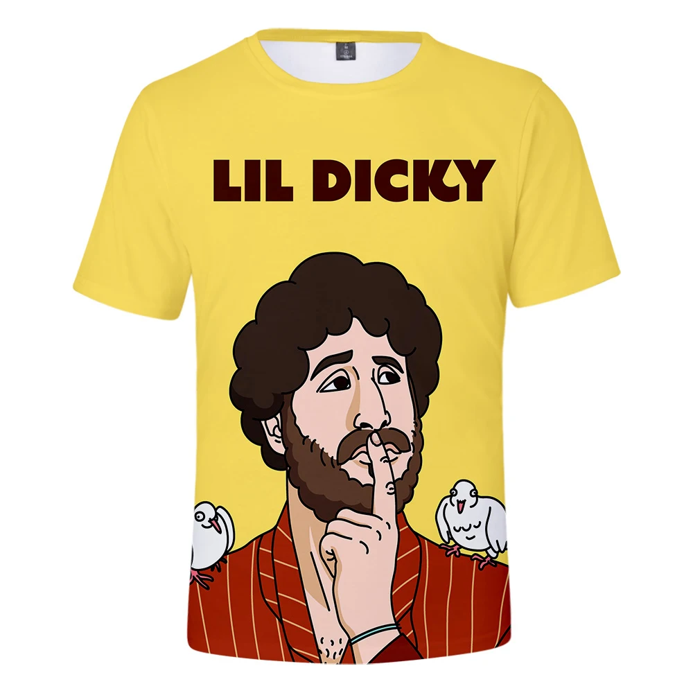 Хит продаж Мужская футболка с 3D принтом в виде реппера Lil Dicky креативная уличная