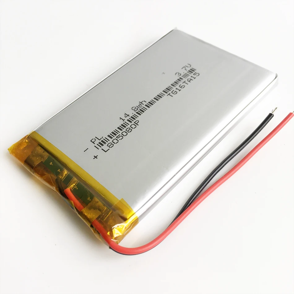 3,7 в 4000 мАч литий-полимерная LiPo аккумуляторная батарея для Mp3 power bank psp ноутбука PAD портативный планшет PC 805080