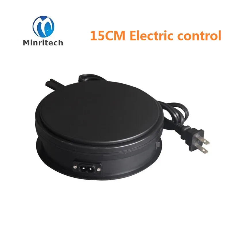

New Direct Selling Dia 15cm, H6cm Plastic Electric Rotation Retail Store Display Turntablefor Product Rotary Table