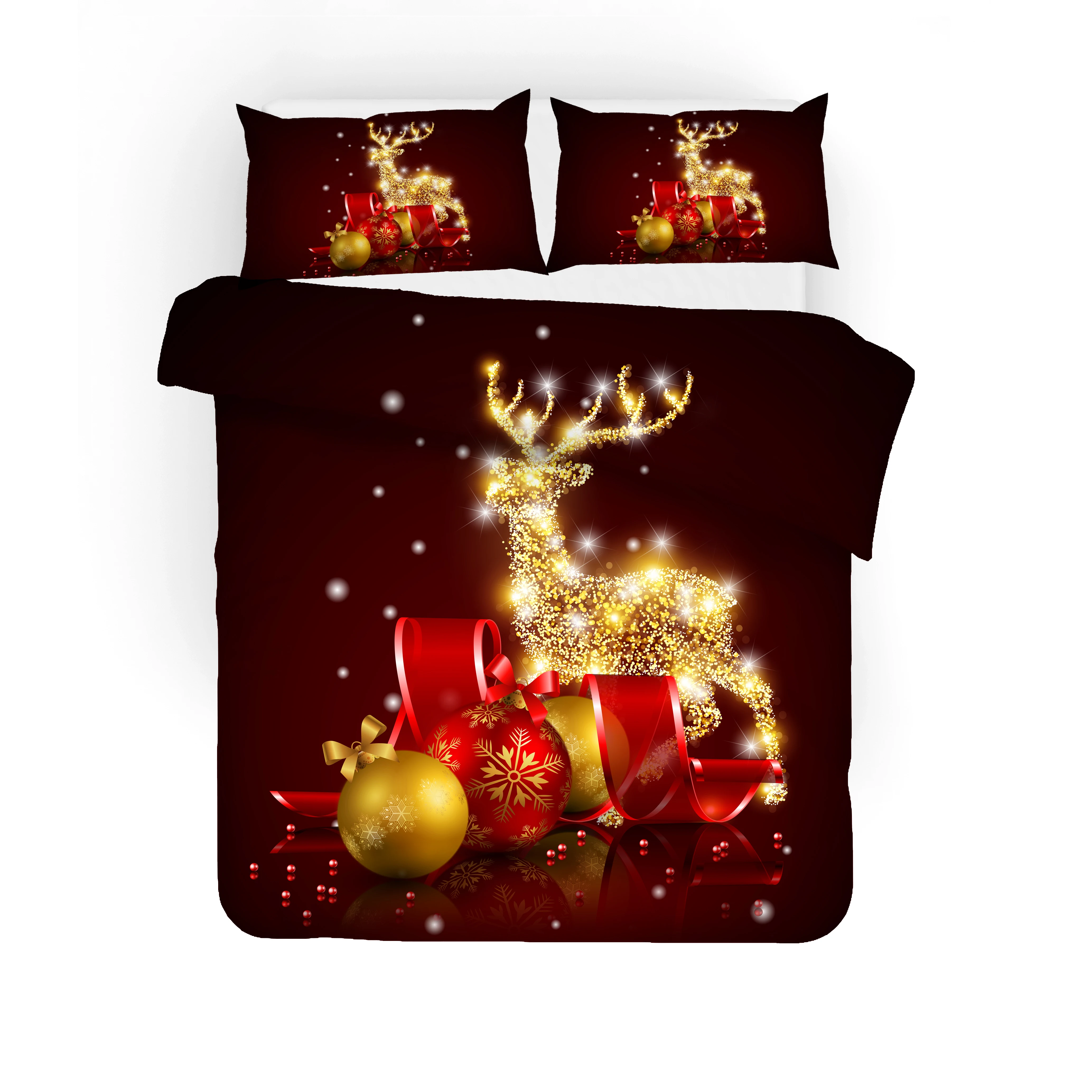 Комплект постельного белья с 3D принтом &quotВеселая Рождественская