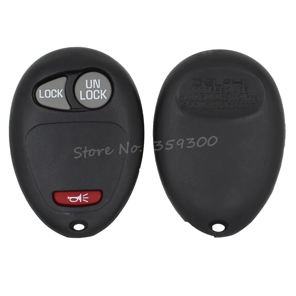 Новинка 3 кнопки без чипа пустой пульт дистанционного управления 2 + 1 чехол для