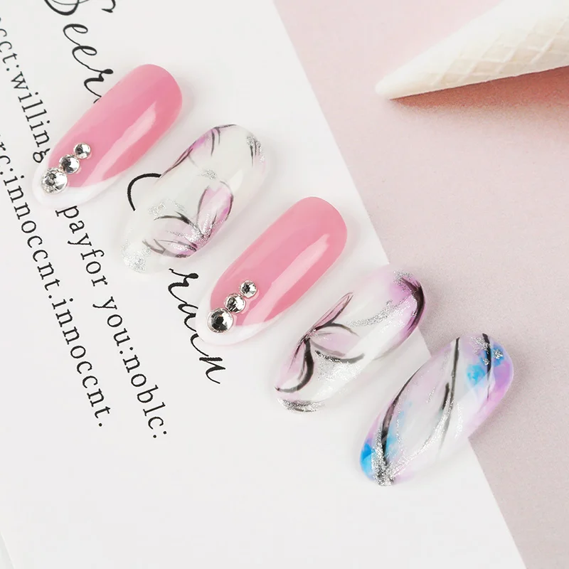 Набор кистей для маникюра ROSALIND 3 шт./компл. Ультрафиолетовый гель