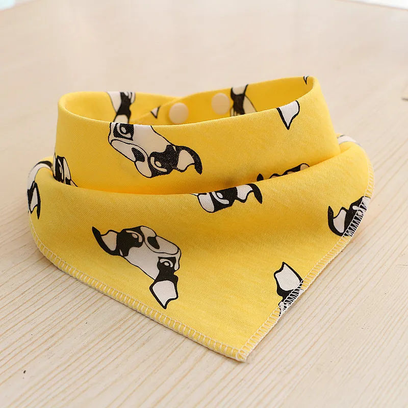yellow dog Детские нагрудники для мальчиков, бандана для девочек, нагрудник из ткани с рисунком треугольника, хлопковый детский шарф, воротник для еды, аксессуары для кормления младенцев - Цвет: yellow dog