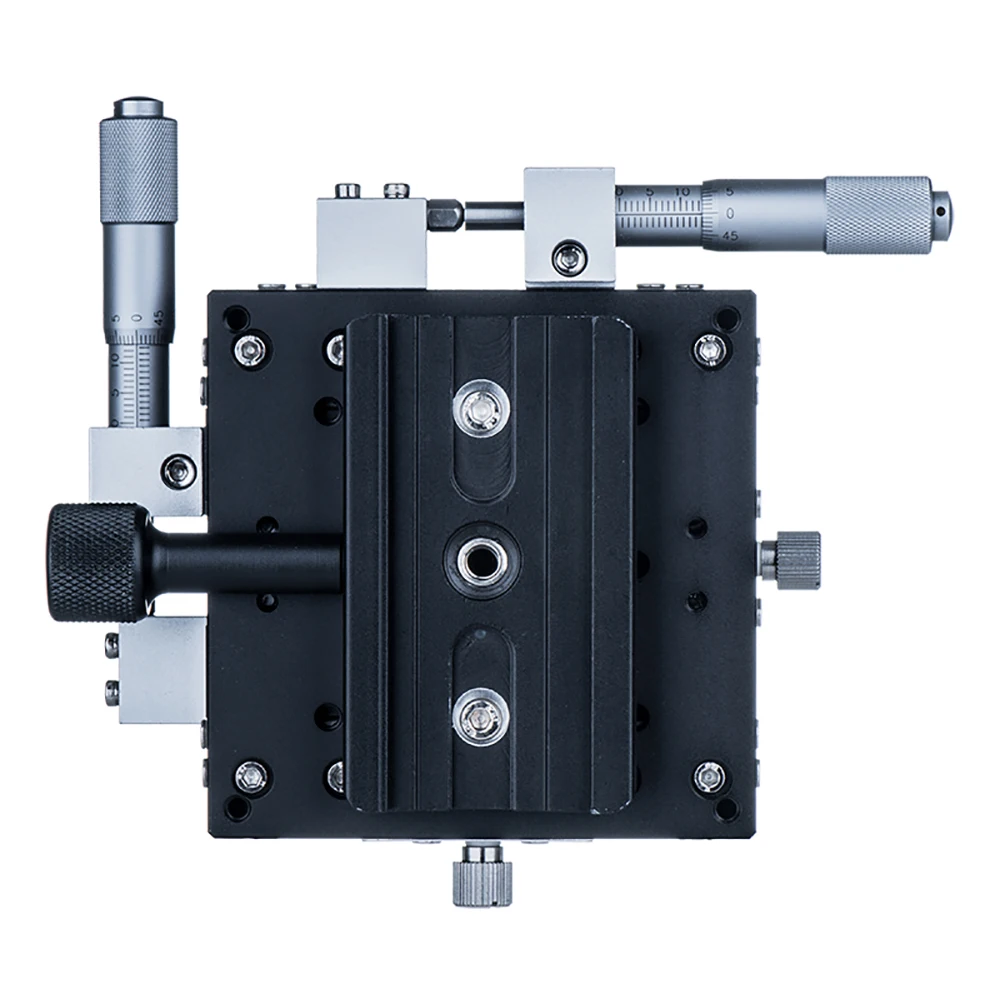 

90mm Two-way Macro Micrometer Optical Platform Fine Tuning Linear Stage Platform Bearing Sliding Table