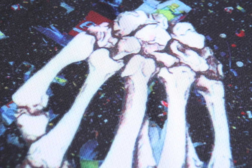 Новая модная мужская футболка из полиэстера с коротким рукавом и 3D круглым