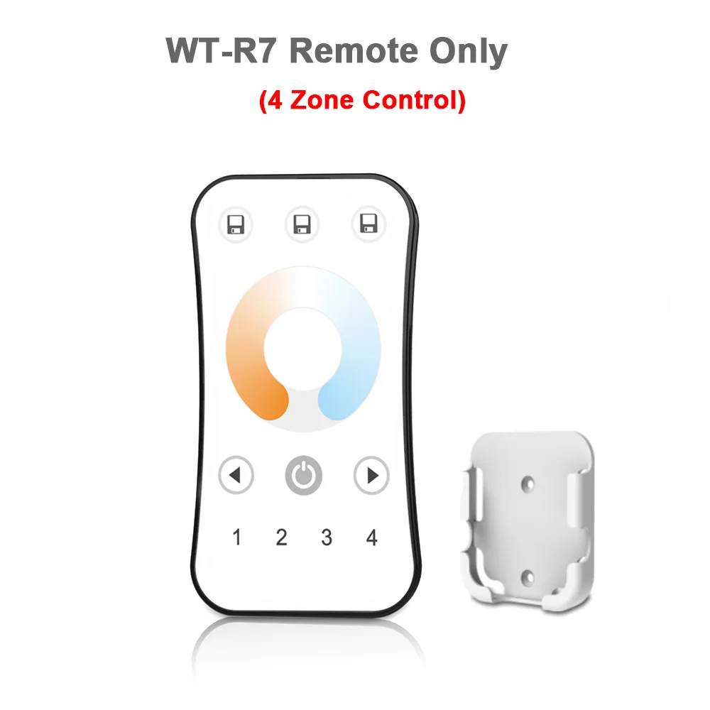 R7 Remote Only Светодиодный диммер CCT 12 В 24 в 36 в RF беспроводной 2,4G пульт дистанционного управления Smart Wifi 2CH WW CW Светодиодный контроллер для CT одноцветная Светодиодная лента V2-L - Цвет: R7 Remote Only