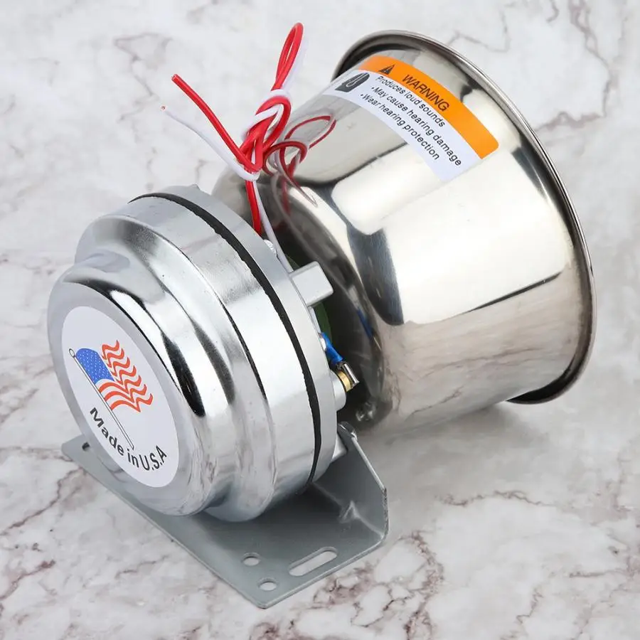 Клаксон мотоцикла 12 V 115-130db мотоцикл из нержавеющей стали громкий Предупреждение будильник с аварийным сигналом аксессуары для мотоциклов