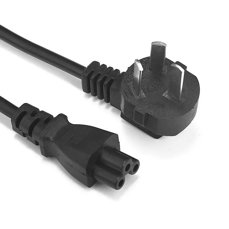 150 шт CN Plug Мощность кабель 2 Pin Prong C5 Cloverleaf Китай шнур 1 м 4ft 0.5mm2 для адаптеров