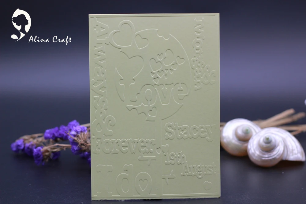 AlinaCraft пластиковая папка для тиснения любовь свадьба сердце альбом скрапбукинга