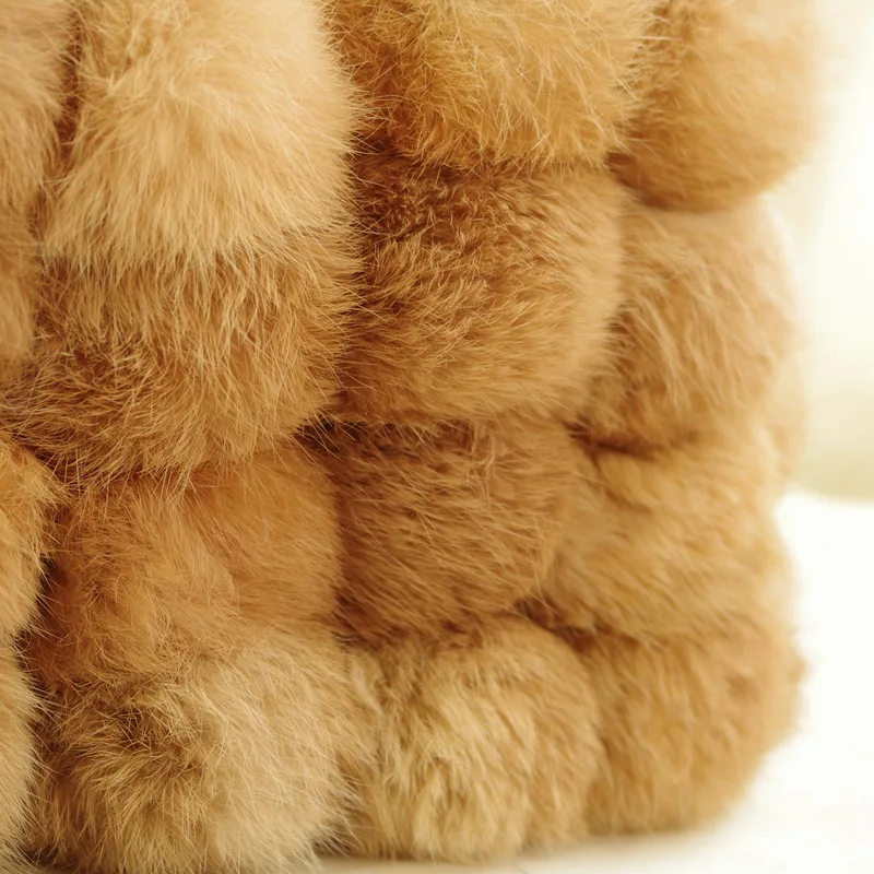 Распродажа новинка Женская зимняя сумка из натурального кроличьего меха с