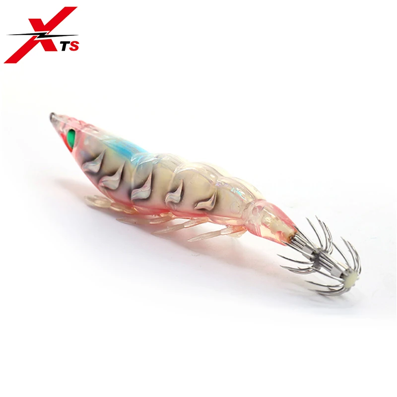 Fishing Squid Lures Jig Sinking Plastic Hard Baits Wobblers Shrimp Design With Hooks Pesca Carp Tackle 3514 | Спорт и развлечения