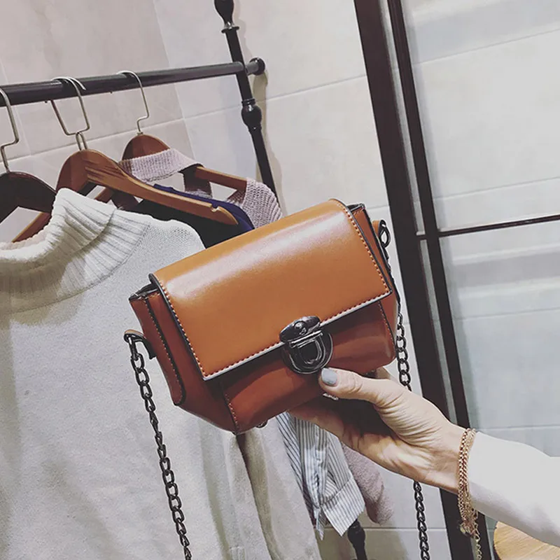 Женская винтажная сумка-мессенджер кожаная повседневная сумка через плечо с