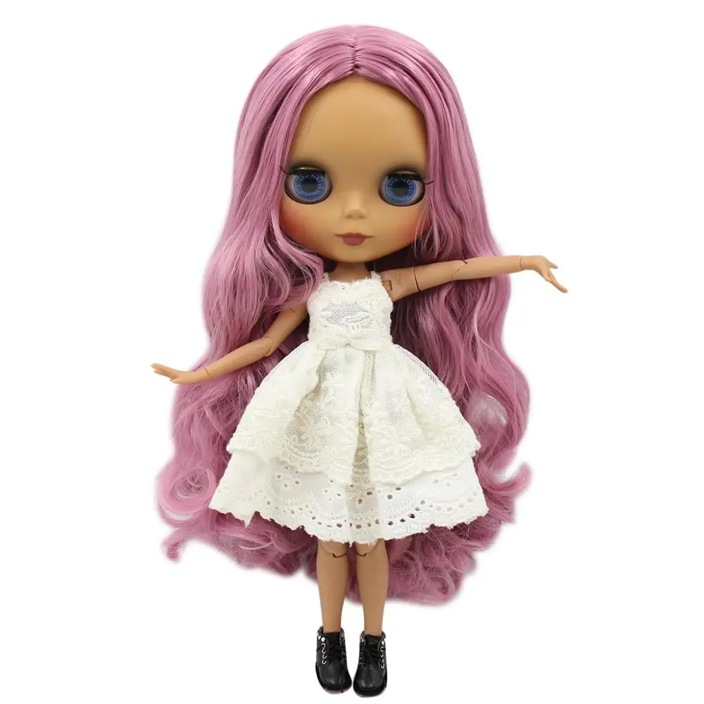 Ледяная кукла DBS Blyth 1/6 bjd игрушка для суставов тела темная кожа матовое лицо