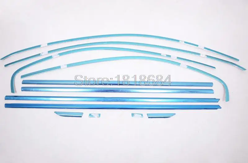 Для Volkswagen VW Jetta 6 MK6 2012- Высокое качество Нержавеющая сталь весь набор подоконник Защитная крышка рамки планки 12 шт./компл