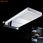 Смеситель для душа Bakala, роскошный насадка Водопад из нержавеющей стали, хромированный, с 2-сторонним клапаном