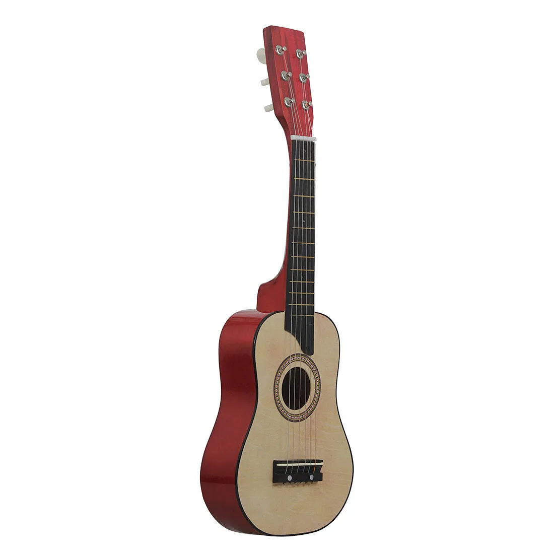 Wood Color Irin Мини 25 дюймов липа акустическая 12 Лады 6 Струны гитары с палочки и струны для детей - Цвет: Wood Color