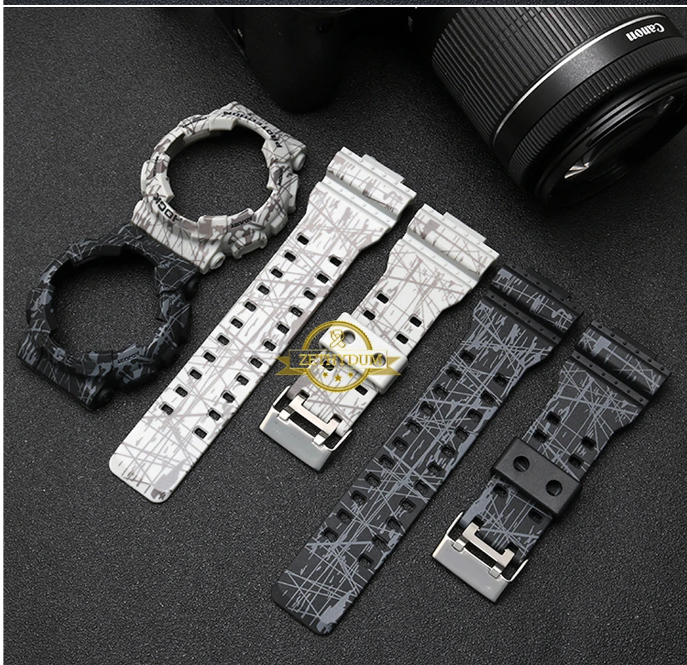 Полимерный ремешок для часов casio GD GLS GA120 GA-100 GA-110 силиконовый резиновый ремешок для часов спортивные часы ремешок и чехол для часов