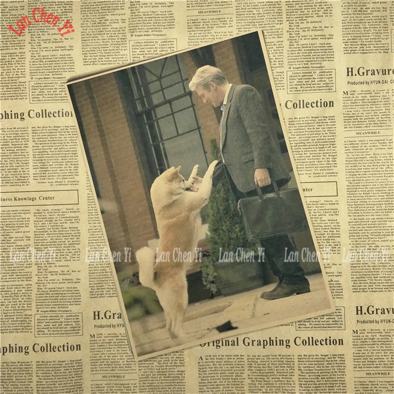 Фильм Hachi постер фильма делает ретро ностальгия крафт Бумага плакат для бара/кафе