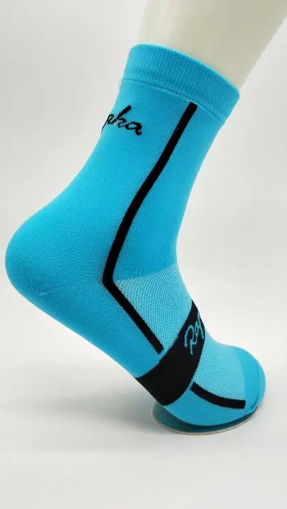 Синий RApha Новое поступление унисекс мужские уличные носки для велоспорта Спортивная беговая Обувь дышащие женские велосипедные носки 6 цветов - Цвет: Синий