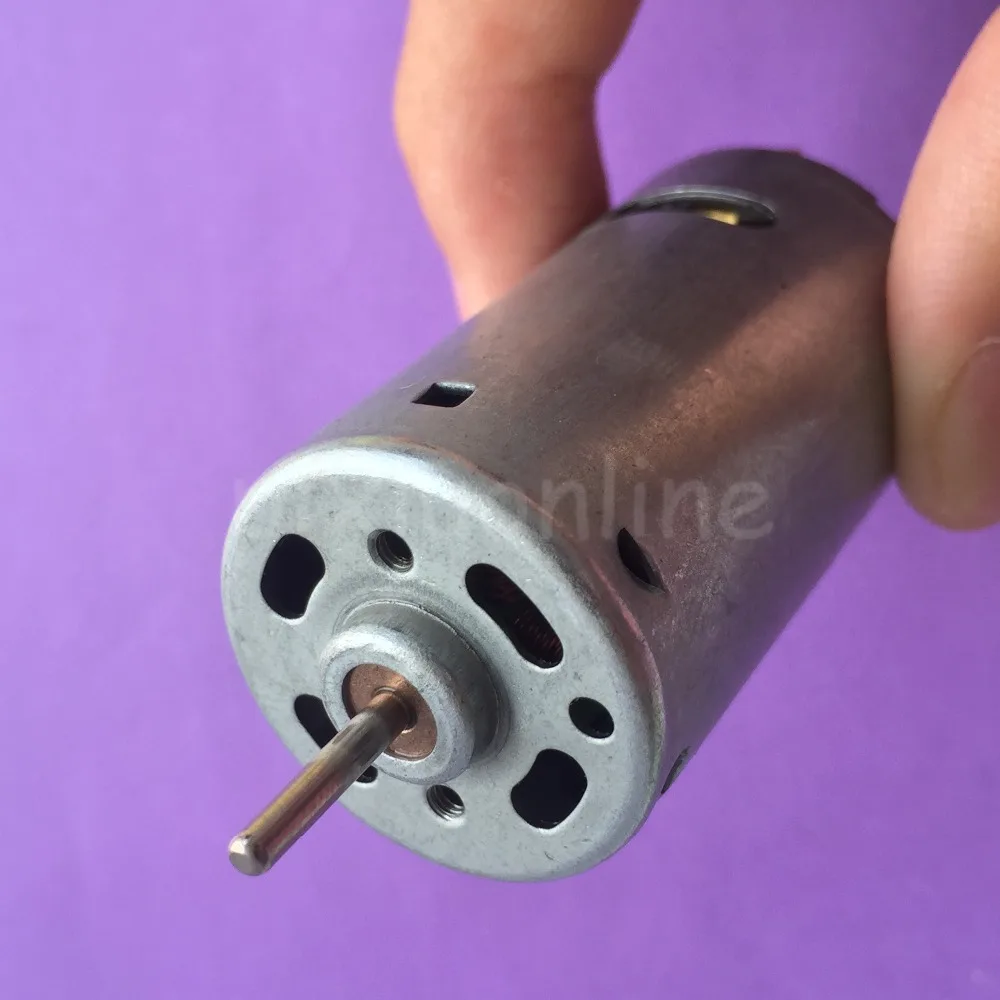 Фото K215Y DC12-24V 390 DIY Мини двигатель постоянного тока 13000-26000 об/мин, высокая скорость, отличный скручивание №2
