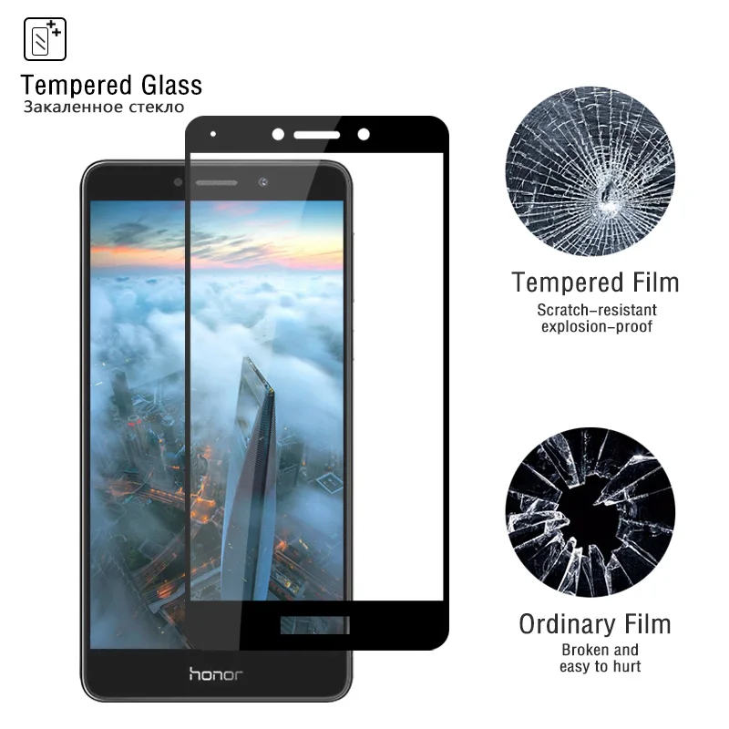 Защита экрана для Huawei GR5 2017/Honor 6X передняя пленка Закаленное стекло Mate9 Lite защитное