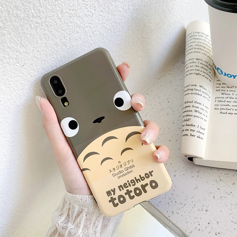 Чехлы для телефонов huawei P30 P20 Pro mate 20 Pro милый японский мультфильм Тоторо IMD мягкий чехол для Honor 10 Nova 3 3i 4 задние чехлы