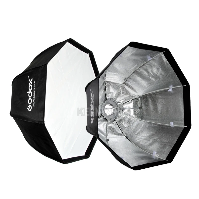 Free DHL 2pcs/lot Godox 80cm/32" 120cm/47" Bowens Mount Umbrella Octagonal Softbox Octa Soft Box for Photo Studio Flash Strobe