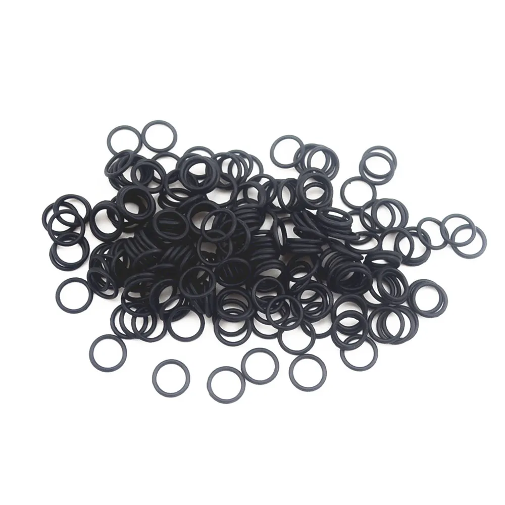 

100Pcs Black "O" Type Sealing Rubber Ring Gaskets 4.5/5/6/6.5/7/8/9/9.5/10/11 *1 MM