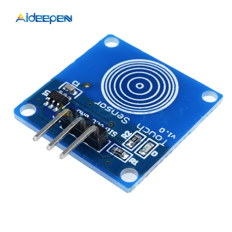 DC 2,4 V-5 V цифровой емкостный сенсорный выключатель Сенсор модуль Неполярные и шим одним нажатием кнопки для Светодиодный потолочный светильник DIY Автомобильный светильник