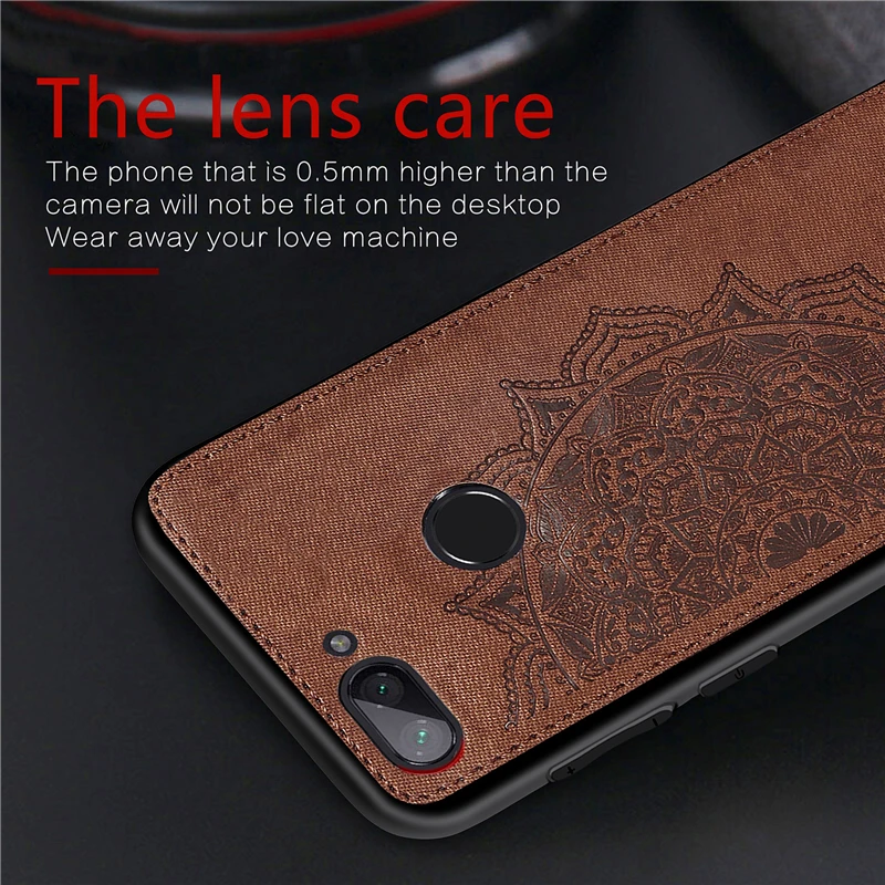 Cotton Fabric Case For Xiaomi Mi 8 Lite Magnetic Silicone Bumper Phone Cover | Мобильные телефоны и аксессуары