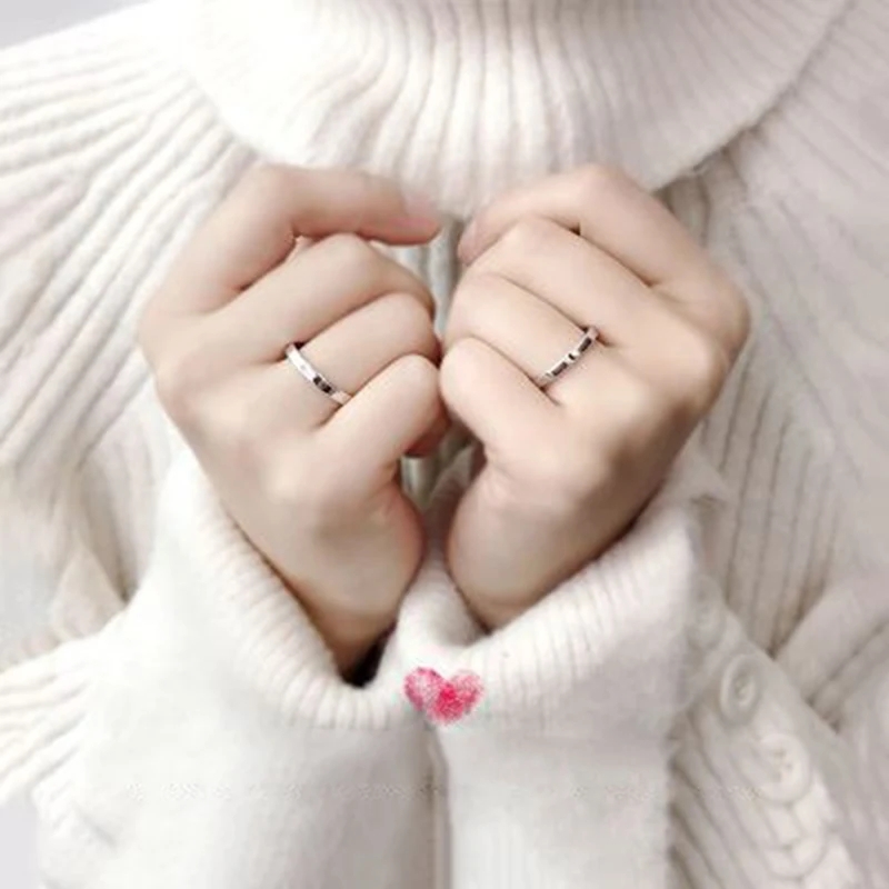 Qevila Fashion Vincent Van gogh Moon Sun Love Rings Silver Color Adjustable Women‘s Men's Wedding Engagement Party Jwelry | Украшения