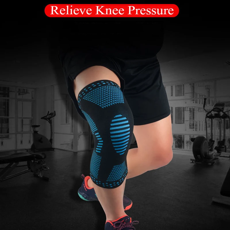 3D эластичные тканые спортивные наколенники для баскетбола тренировок фитнеса