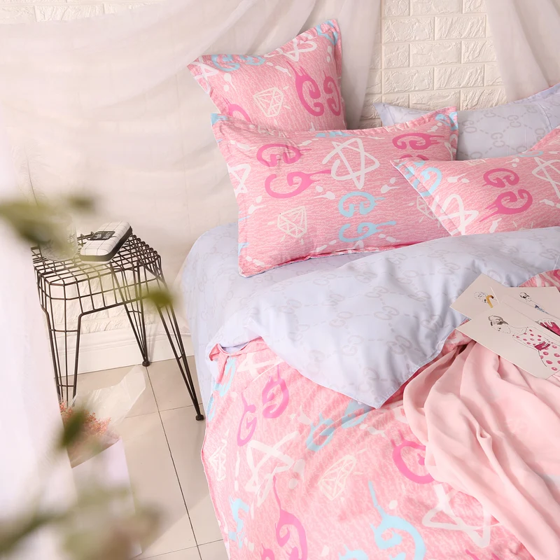 4 шт. Комплект постельного белья с рисунком|flat sheet|sheet flatflat sheet king size |