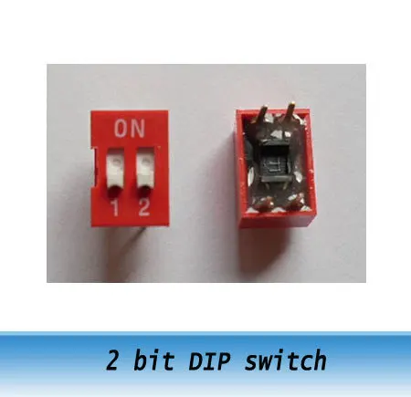 Красный 2bit дисковый переключатель/тумблер/2 P DIP-ПЕРЕКЛЮЧАТЕЛЬ 20 шт. |