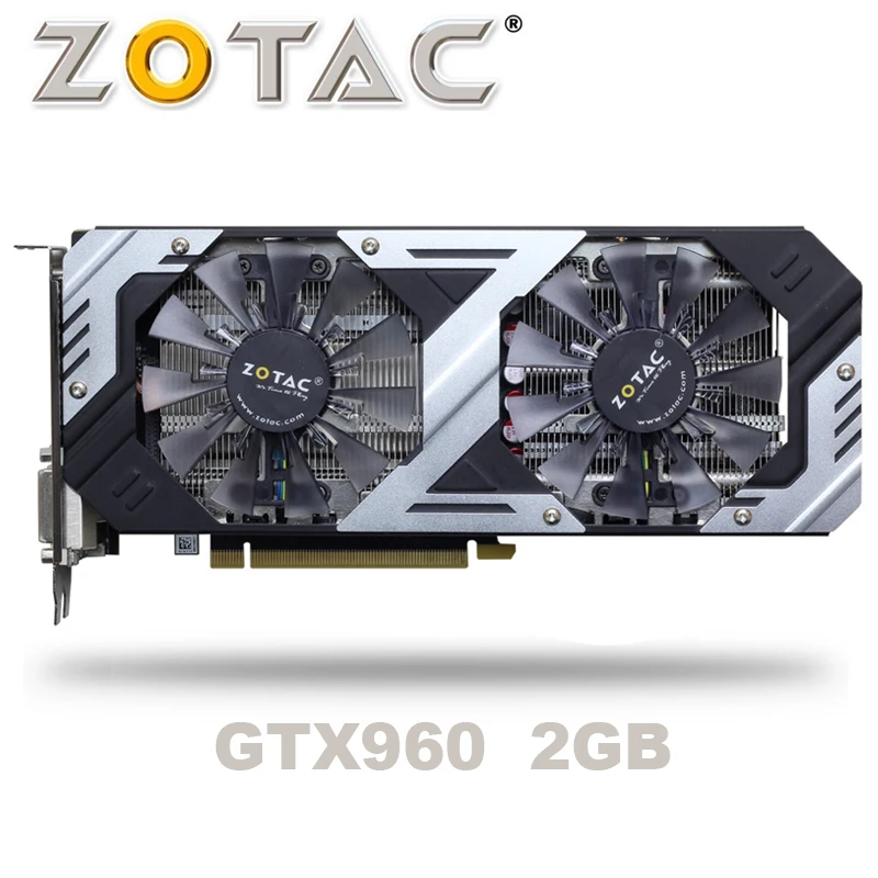 ZOTAC GTX 960 OC 2GB GT960 GTX960 2G D5 DDR5 128 бит nVIDIA PC настольные графические карты PCI Express 3 0