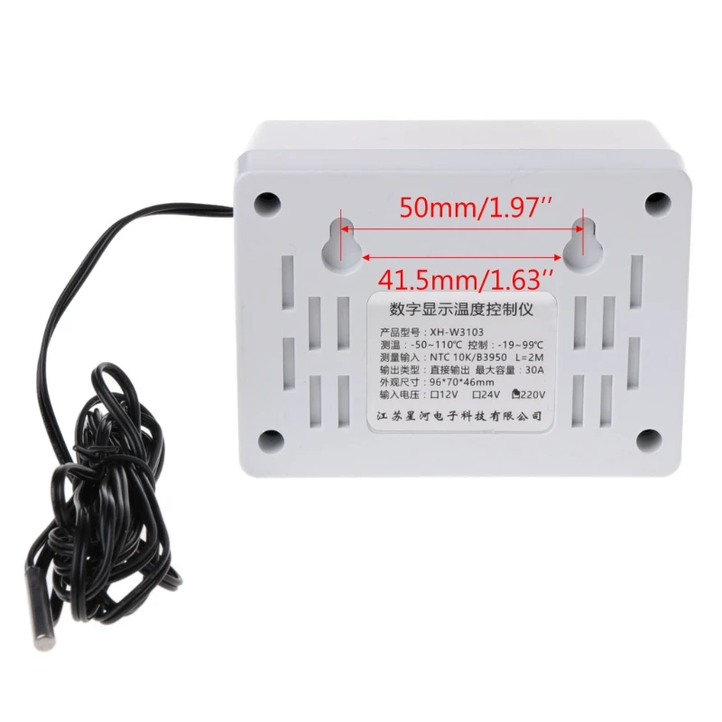

XH-W3103 AC 220V Max 6600W Digital Thermostat 30A Temperature Controller Switch