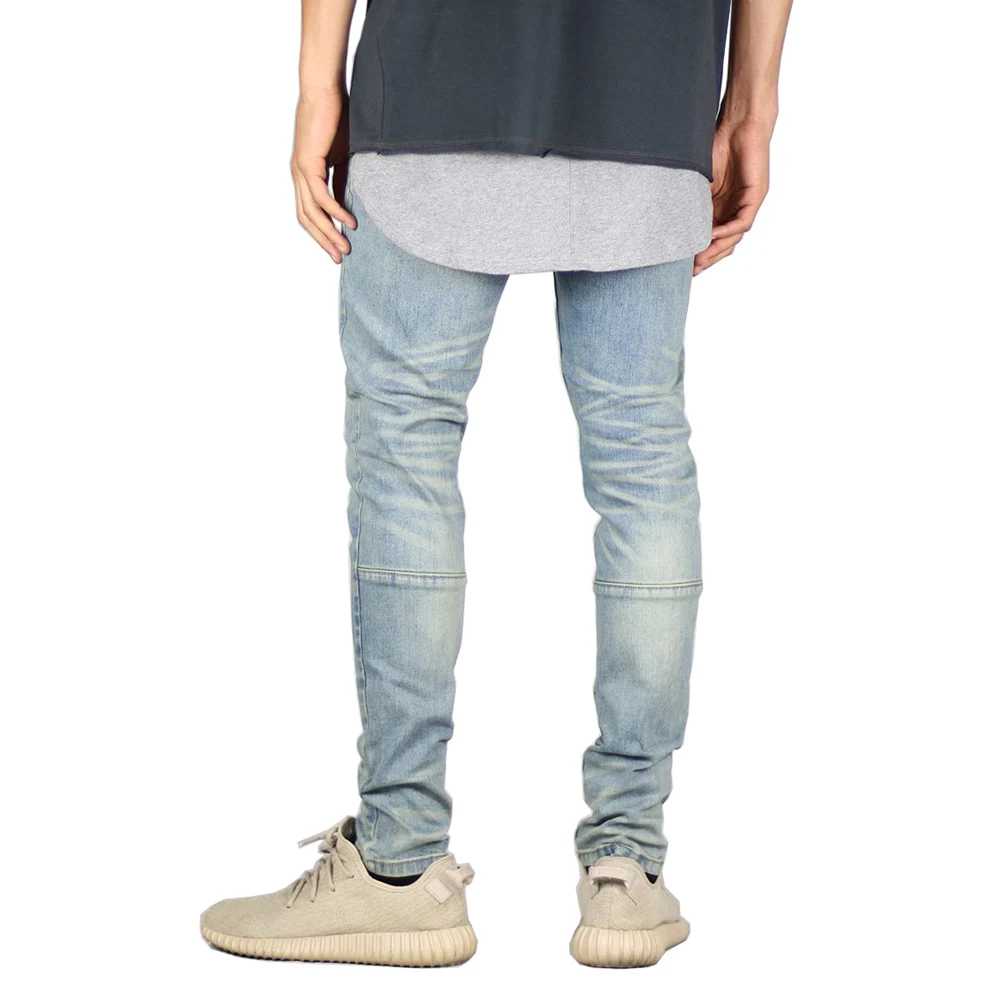 Solid Color Jeans Men Jeans Fashion Stretch Design Skinny Jeans