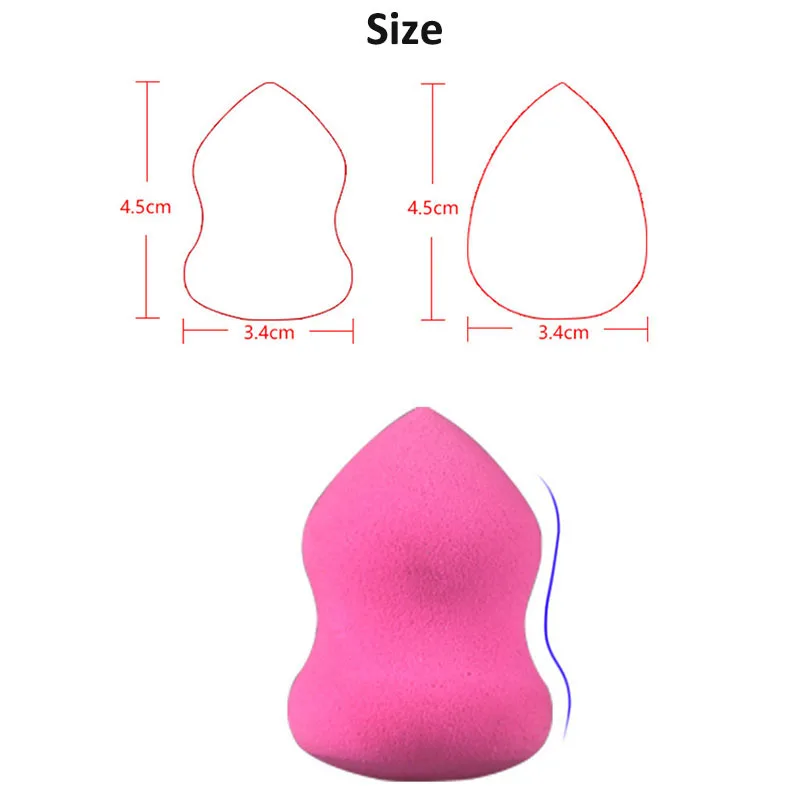 4 шт. Губка косметическая пудра для растушевки пудры лица безупречные гладкие