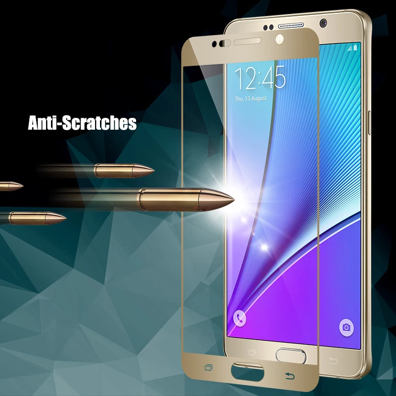 MAKAVO 2.5D полное покрытие протектор экрана для samsung Galaxy Note 5 Note5 Взрывозащищенная