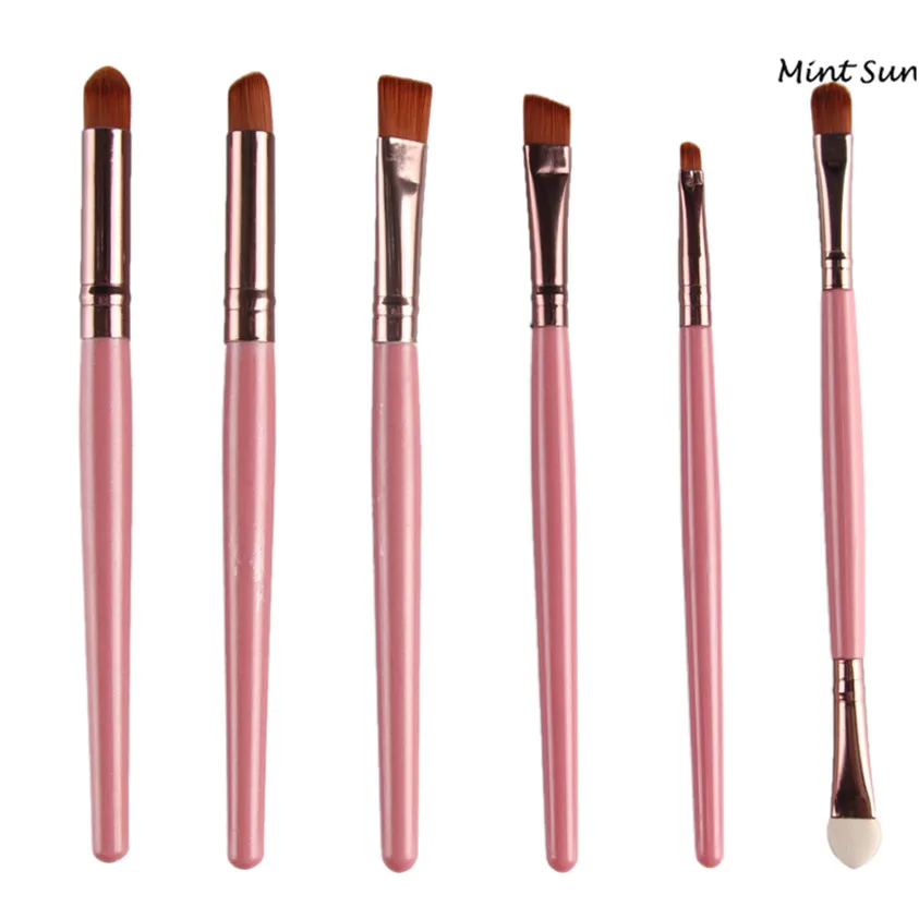 6 брендовых кистей для макияжа набор теней косметические кисти губ Maquiagem O0412 |
