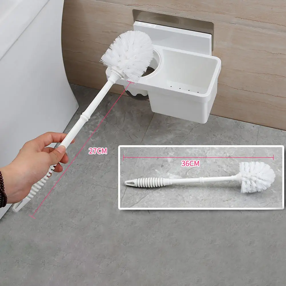 Креативная клейкая щетка для унитаза комбо стойка хранения настенная и