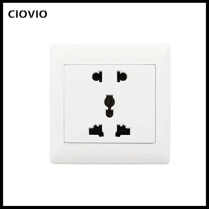 Универсальная 5 отверстий электрическая розетка переменного тока панель