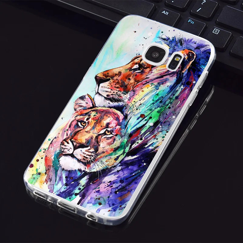N441 Тигр Лев крутой Мягкий ТПУ силиконовый чехол для samsung Galaxy Note 3 4 5 8 9 10 M10 M20 M30 Grand