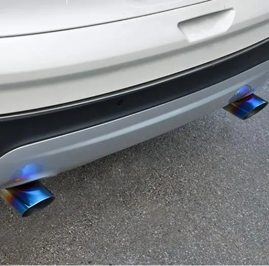 Высокое качество 2 шт./компл. наконечник выхлопной трубы из нержавеющей стали