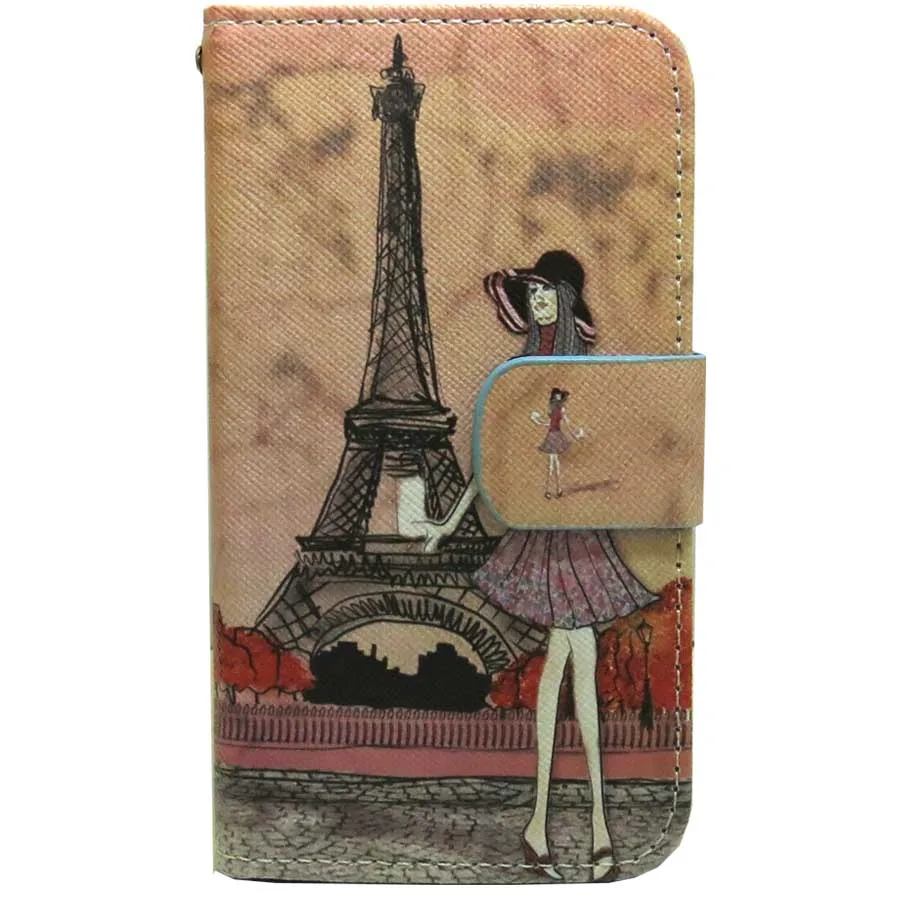 Girl in Paris 1x для девочек в цветочек с изображением Эйфелевой башни ангел чехол бумажник c застежкой для lenovo K3 K4 K5 Примечание A7010 A7020 A7000 A7600 A1010 A2010 A5000 K10 - Цвет: Girl in Paris