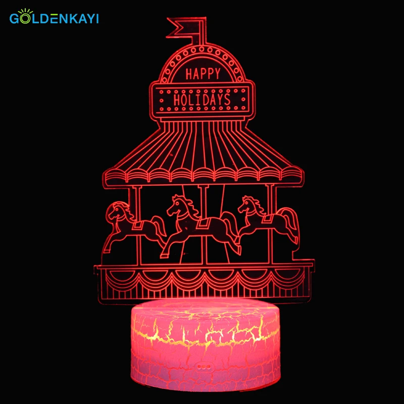 3D Светодиодная Ночная лампа Оригинальное ночное освещение атмосферная