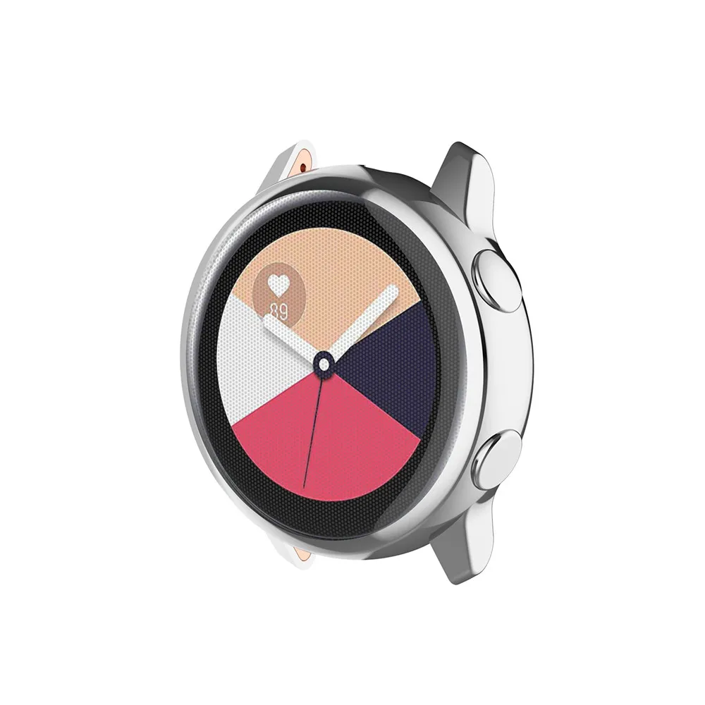 Чехол для часов для samsung Galaxy Watch Active SM-R500, Смарт-часы с гальваническим покрытием, защитная крышка на 360 градусов, чехол, устойчивый к царапинам