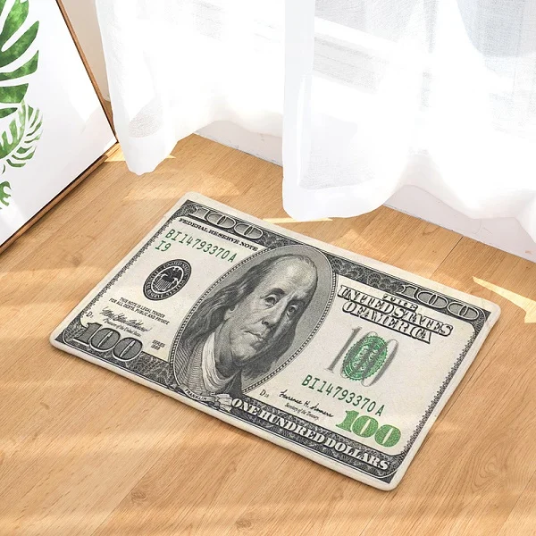 Money Dollar коврик для двери Нескользящие коврики ковры напольные кухонный ковер