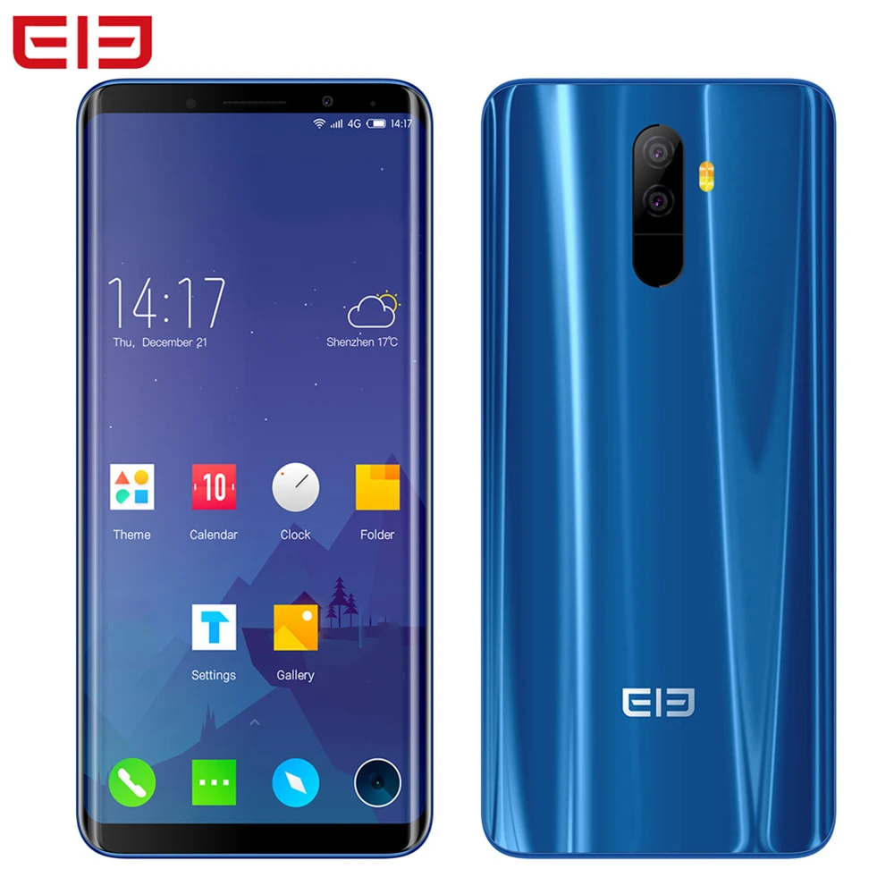 Оригинал Elephone U 5 99 'ཎ:9 FHD + Face ID Android 7 1 MT6763 Octa Core 2 ГГц 6 ГБ 128 13MP двойная задняя Cam 4G