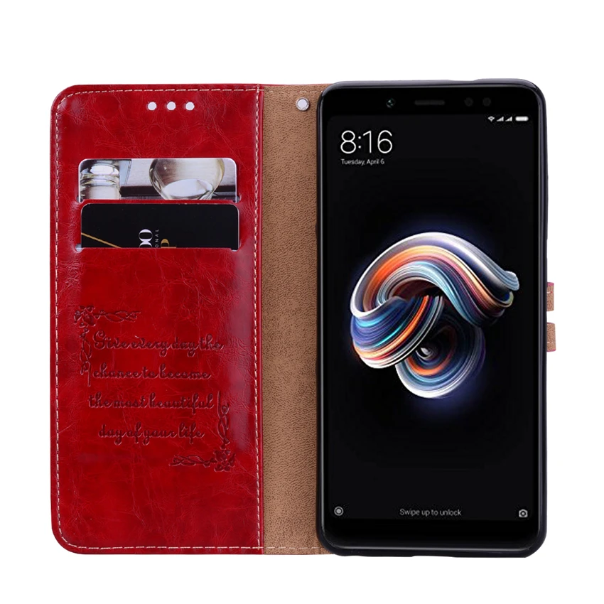 Кожаный чехол для Xiaomi Redmi Note 5 Filp Funda глобальная версия 99 дюйма чехол-бумажник с